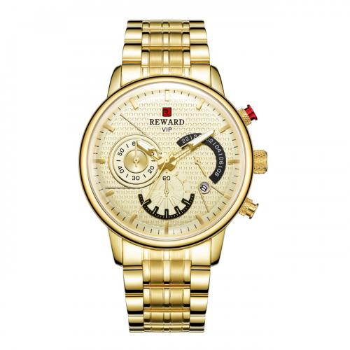 Bracelets de montre pour hommes, verre, avec 201 acier inoxydable, mouvement japonais, Résistant à l’eau de vie & bijoux de mode, plus de couleurs à choisir Environ 22 cm, Vendu par PC