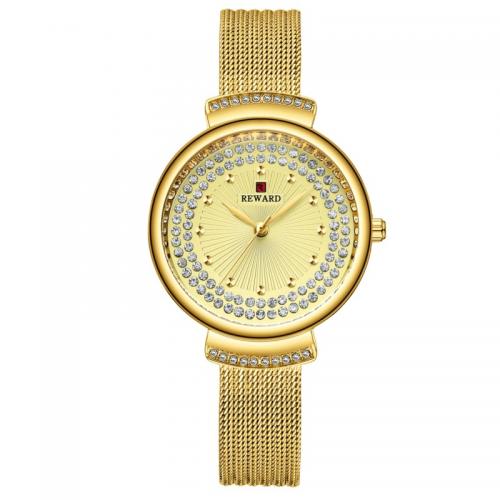 Bracelets de montre pour femmes, verre, avec 201 acier inoxydable, mouvement japonais, Résistant à l’eau de vie & bijoux de mode, plus de couleurs à choisir Environ 20.5 cm, Vendu par PC