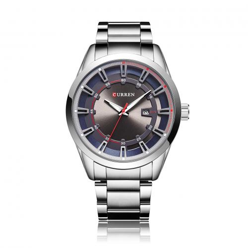 Men Wrist Watch, Glass, with 201 Stainless Steel, Japanese movement, Life water resistant & fashion jewelry & for man Approx 24 cm 