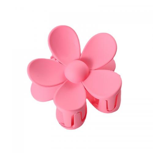 Hair Claw Clips, ABS Plastic, Flower, stoving varnish & for woman, 70mm 