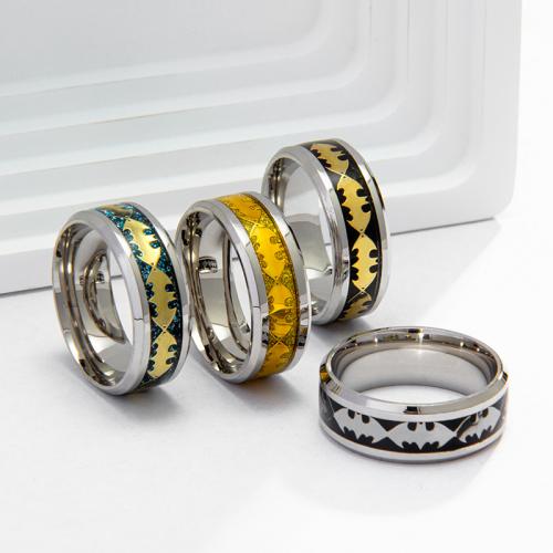 ステンレス指輪, 304ステンレススチール, ファッションジュエリー & 異なるサイズの選択 & 男性用, 無色, Width 8mm,Thickness 2mm, 売り手 パソコン