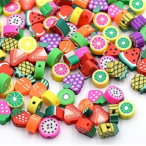 Fruit Polymer Clay Beads, DIY 10mm, Approx [