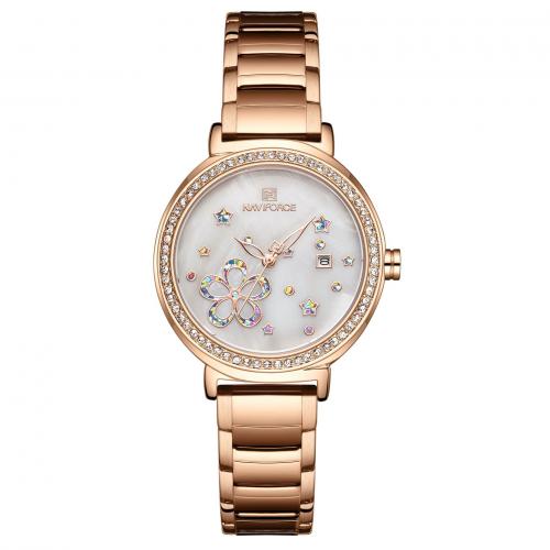 Bracelets de montre pour femmes, verre, avec 201 acier inoxydable, mouvement japonais, Résistant à l’eau de vie & bijoux de mode, plus de couleurs à choisir Environ 21.5 cm, Vendu par PC