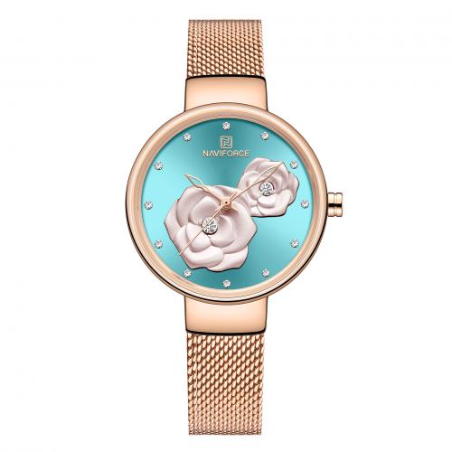 Women Wrist Watch, Glass, with 201 Stainless Steel, Life water resistant & fashion jewelry & for woman & with rhinestone Approx 22.5 cm 