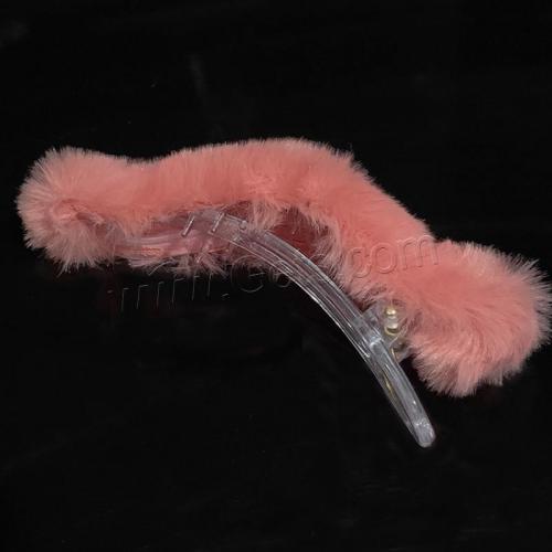 Alligator Hair Clip, Plush, with Plastic, for woman 130mm 