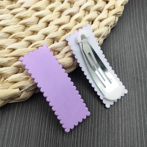 Hair Snap Clips, Plastic, with Iron, Korean style & for woman 
