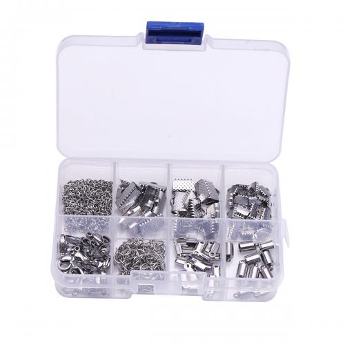 DIY Jewelry Finding Kit, 304 Stainless Steel, with Plastic Box, 8 cells 
