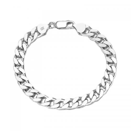 Sterling Silver Bracelets, 925 Sterling Silver, plated & for woman, silver color 