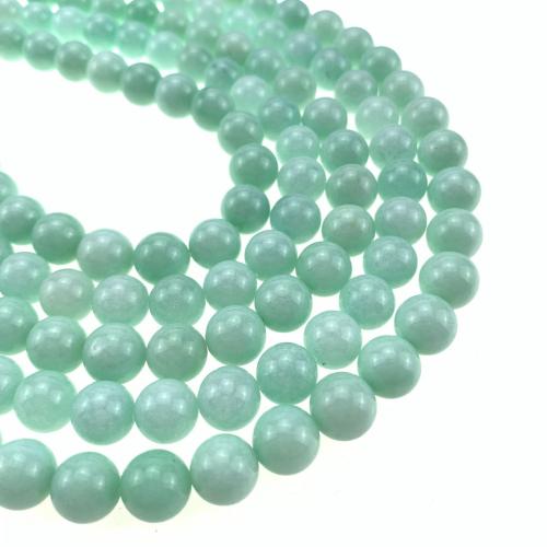 Single Gemstone Beads, Chalcedony, Round, polished, DIY 