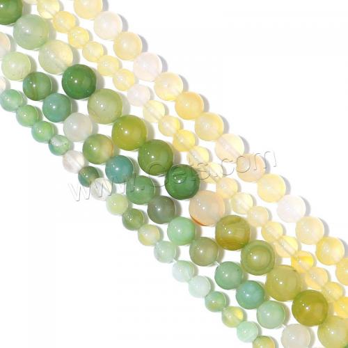 Achat Perlen, rund, poliert, DIY & verschiedene Größen vorhanden, keine, Länge:ca. 38 cm, verkauft von Strang