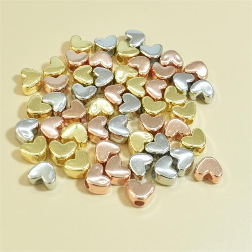 Plating Acrylic Beads, Heart, stoving varnish, DIY 12mm, Approx 