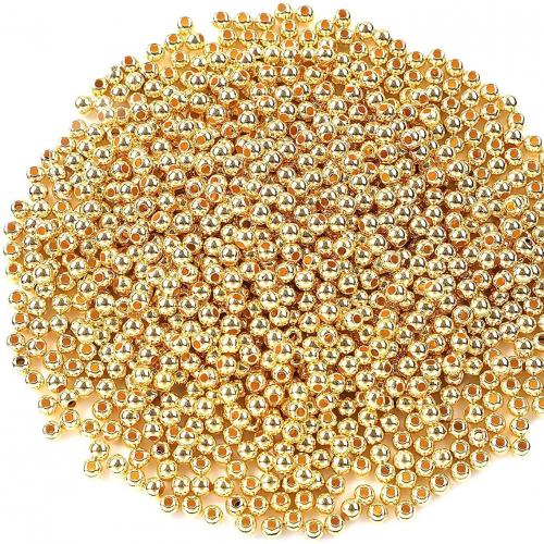 CCB Plastic Beads, Copper Coated Plastic, Round, plated, DIY 4mm Approx 1.3mm, Approx 