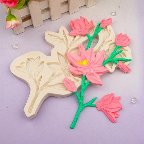 Silicone Cupcake Mold, Lotus, for kitchen 