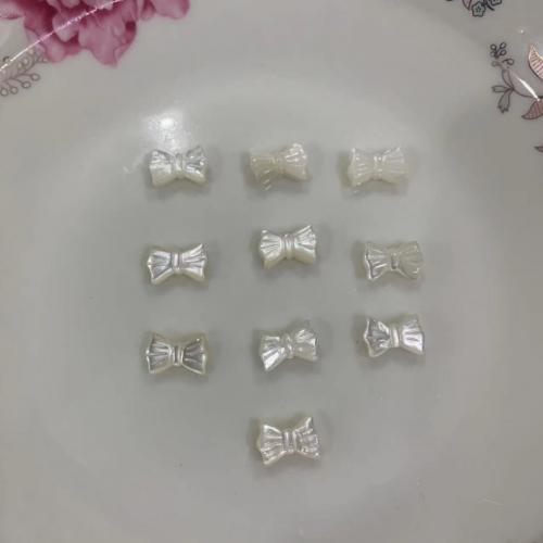 Perles de coquillages blancs, Lèvre blanche, Noeud papillon, DIY, blanc Vendu par PC
