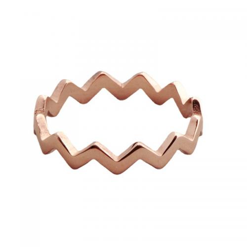 Титан Сталь палец кольцо, титан, Другое покрытие, разный размер для выбора & Женский, под розовое золото, продается PC