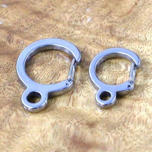 304 Stainless Steel Spring Buckle, plated, DIY silver color 