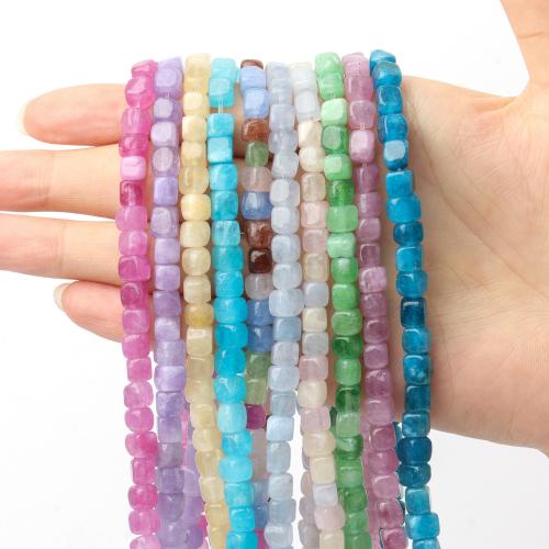 Single Gemstone Beads, Square, DIY 5mm Approx 38 cm 