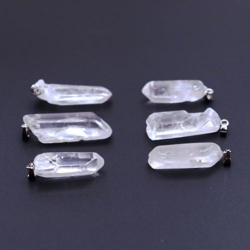 Pendentifs quartz naturel, quartz clair, bijoux de mode & DIY, transparent, Length about Hight about Vendu par PC