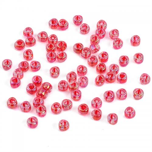 Plaqué Perles de verre, DIY, plus de couleurs à choisir, 4mm Environ 2mm, Environ Vendu par sac