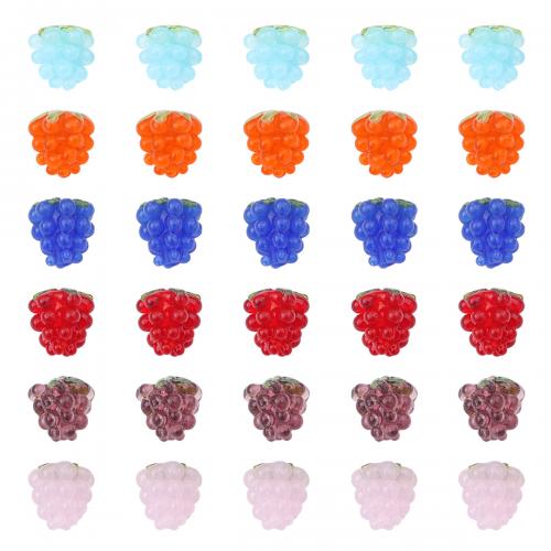 Abalorios de Cristal Murano hecho a mano, Cristal de murano, Uva, Bricolaje, más colores para la opción, 11x12mm, agujero:aproximado 1mm, Vendido por UD