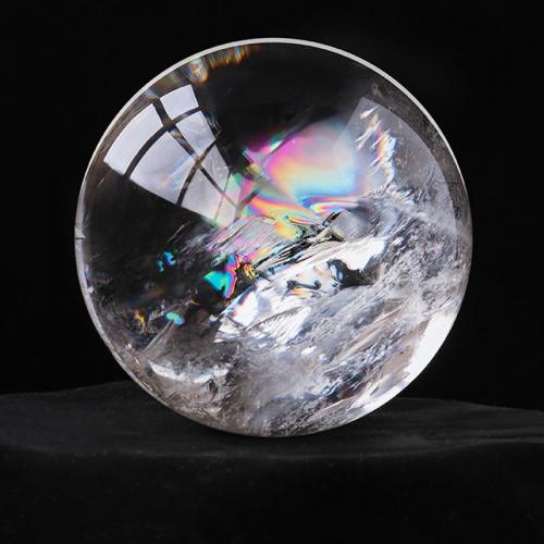 Natural Quartz Decoration, Clear Quartz, Round, for home and office clear 