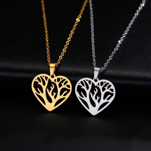 Stainless Steel Jewelry Necklace, 304 Stainless Steel, with 5CM extender chain, Heart, plated, for woman & hollow cm 