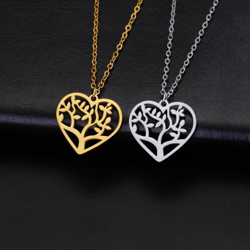 Stainless Steel Jewelry Necklace, 304 Stainless Steel, with 5CM extender chain, Heart, plated, for woman & hollow CM cm 