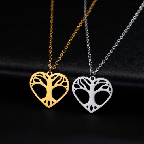Stainless Steel Jewelry Necklace, 304 Stainless Steel, with 5CM extender chain, Heart, plated & for woman & hollow cm 