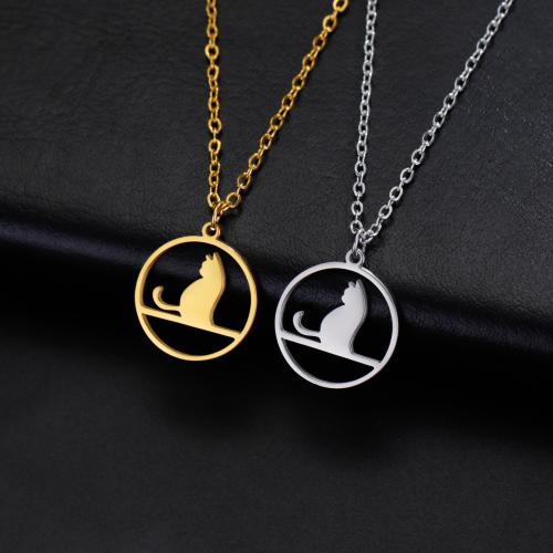 Stainless Steel Jewelry Necklace, 304 Stainless Steel, with 5CM extender chain, Round, plated, for woman & hollow cm 