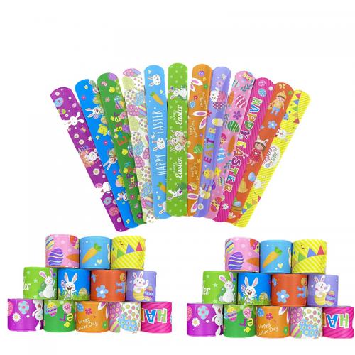 PVC-пластик Силиконовый браслет, Мужская & разнообразный, разноцветный 12ПК/сумка, продается сумка[