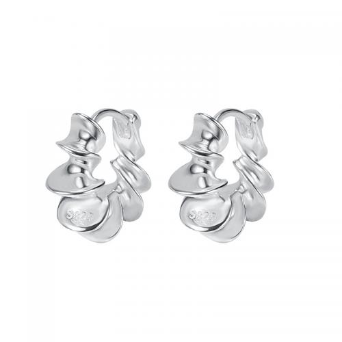 Männer Sterling Silber Hoop Ohrringe, 925er Sterling Silber, Modeschmuck & für Frau, 16x15mm, verkauft von Paar