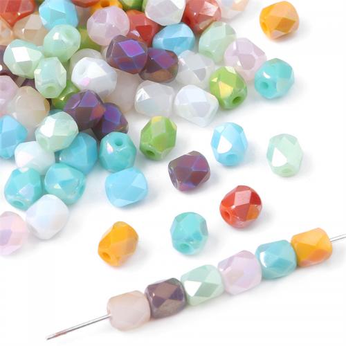 Plaqué Perles de verre, tambour, DIY & facettes, plus de couleurs à choisir Environ 1mm Vendu par sac