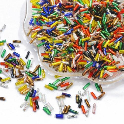 Plated Glass Seed Beads, Twisted Bugle, DIY Approx 0.8mm, Approx 