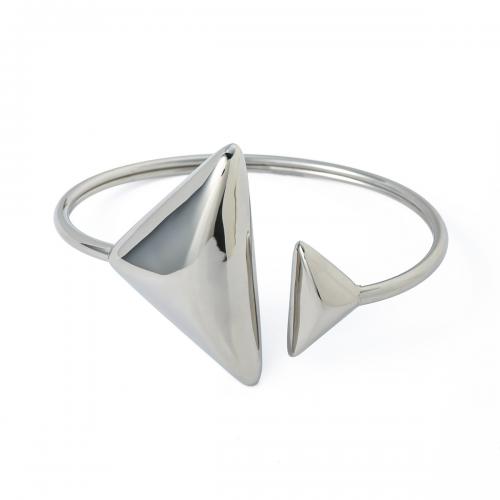 Stainless Steel Cuff Bangle, 304 Stainless Steel, fashion jewelry & for woman, original color, Inner diameter :5.97cm 