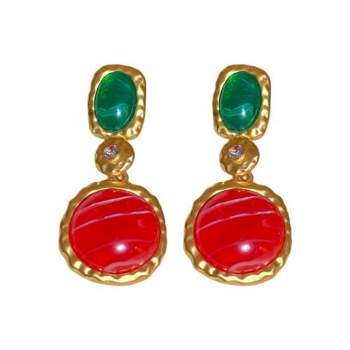 Zinc Alloy Drop Earring, with Resin & Plastic Pearl, plated & for woman & with rhinestone, earring length 10-60mm 
