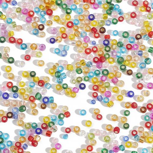 Perles de verre ligné argent, pilier, DIY & normes différentes pour le choix, plus de couleurs à choisir, Vendu par sac