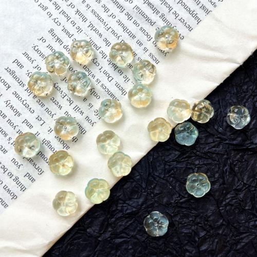 Planta de perlas de cristal de Murano, Calabaza, chapado, Bricolaje, más colores para la opción, 8x10mm, Vendido por UD