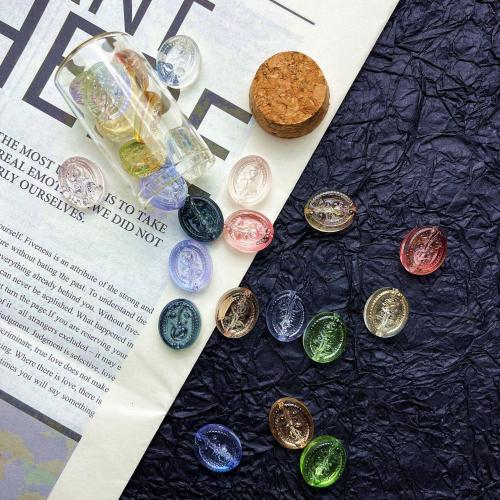 Fleur bijoux en perles, chalumeau, ovale, vernis au four, DIY & avec le motif de fleurs, plus de couleurs à choisir Vendu par PC