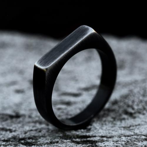 Titanium Steel Finger Ring, Geometrical Pattern, vintage & for man, US Ring 