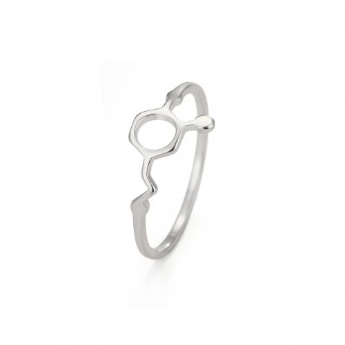Titanium Steel Finger Ring, Vacuum Ion Plating, fashion jewelry & Unisex & hollow 8.1mm 