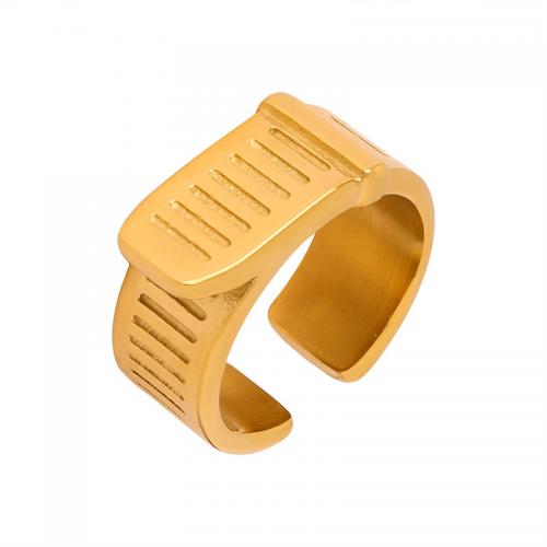 Titanium Steel Finger Ring, fashion jewelry & for woman inner diameter 17mm, width 8mm 