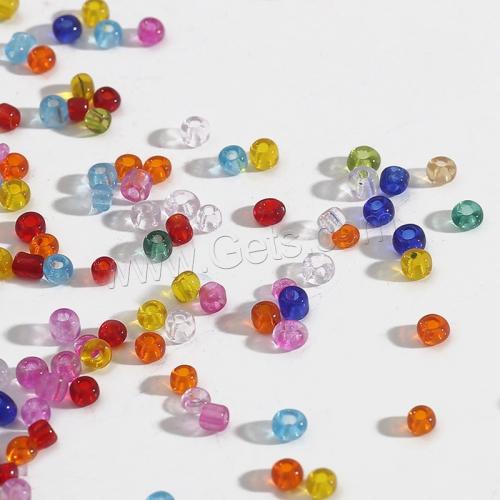 Perles en verre rocaille transparent, tambour, DIY & normes différentes pour le choix, plus de couleurs à choisir, Vendu par sac