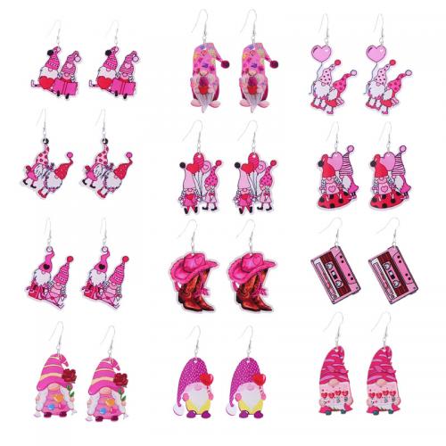 Acryl Tropfen Ohrring, plattiert, Modeschmuck & verschiedene Stile für Wahl & für Frau, keine, verkauft von Paar