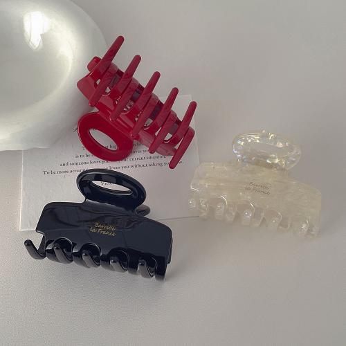 Hair Claw Clips, Acetate, with Zinc Alloy, fashion jewelry 