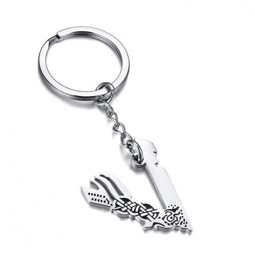 Stainless Steel Key Chain, 304 Stainless Steel, multifunctional, original color 