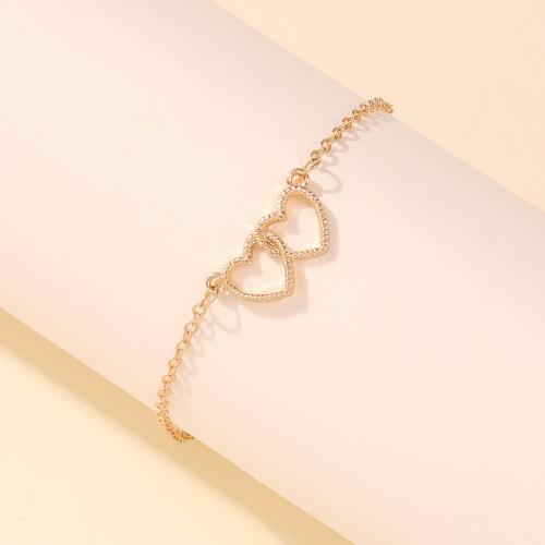 Fashion Zinc Alloy Bracelets, with 7CM extender chain, Heart, plated, fashion jewelry & for woman cm 