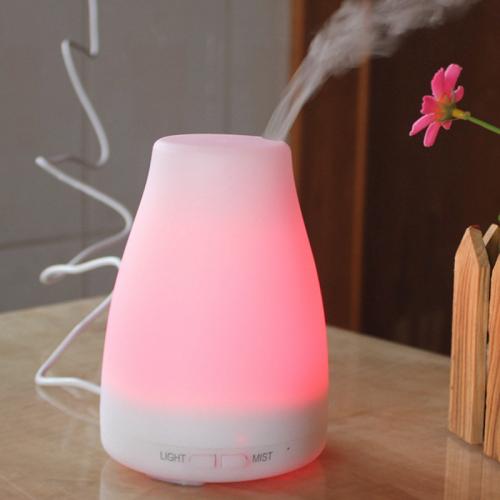 Polypropylene(PP) Aromatherapy Humidifier, different power plug style for choose & with LED light & multifunctional 