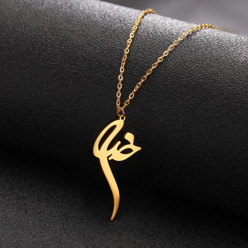 Titanium Steel Jewelry Necklace, with 5CM extender chain, plated, fashion jewelry & for woman & hollow cm 