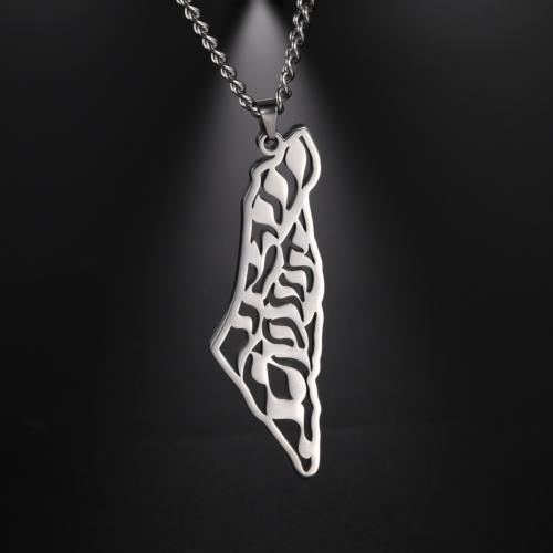 Titanium Steel Jewelry Necklace, with 5CM extender chain, plated, fashion jewelry & for man & hollow cm 
