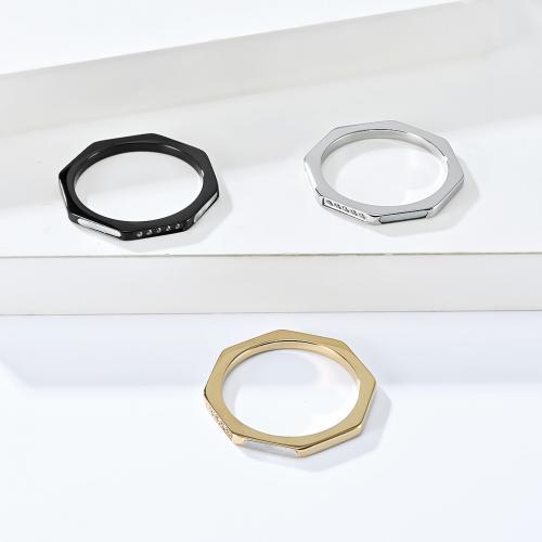 Нержавеющая сталь Rhinestone палец кольцо, Нержавеющая сталь 304, с Белая ракушка, Восьмиугольник, полированный, ювелирные изделия моды & Мужская & разный размер для выбора & со стразами, Много цветов для выбора mm, продается PC